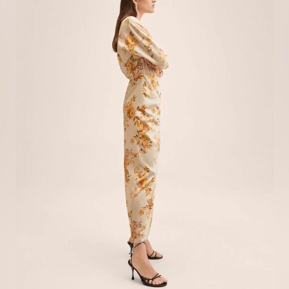 Mango Modest Ramadan Collection Floral Print Dress New - Picture 5 of 9